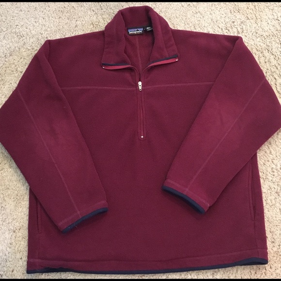 Patagonia Synchilla Maroon Red Fleece 